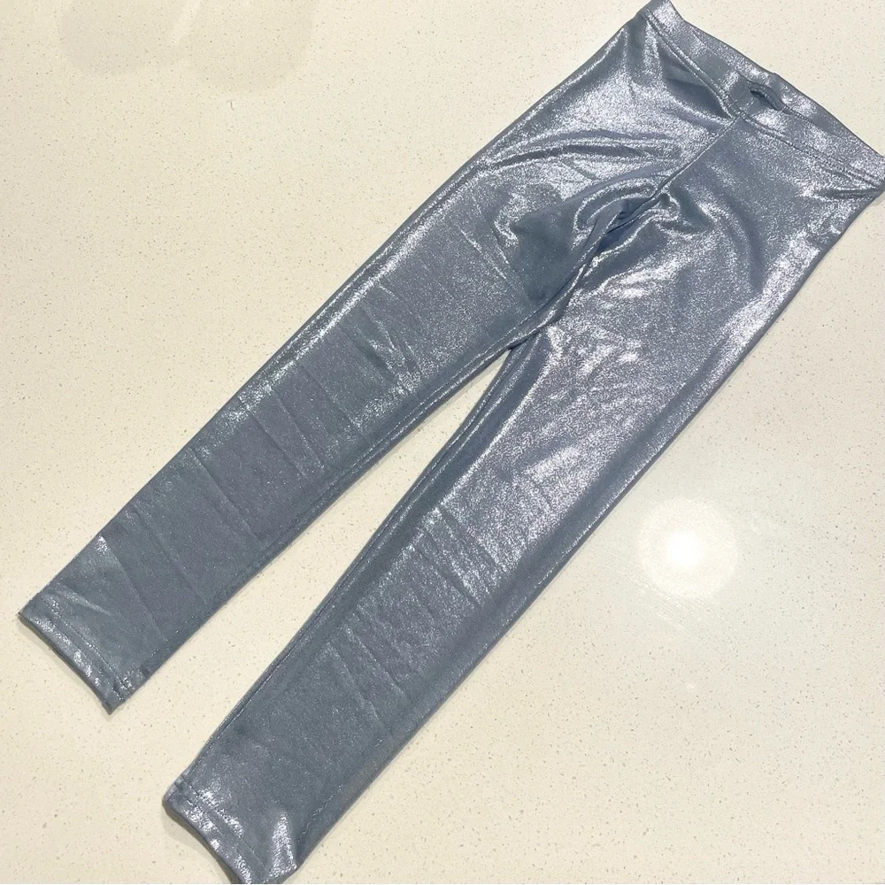 Old Navy Metallic Periwinkle Blue Leggings